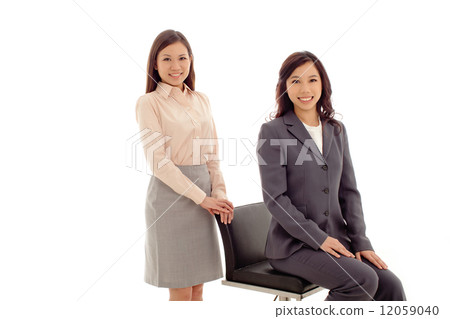Business Women on White Background Business Women on White Background 12059040
