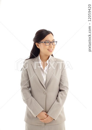 Asian Business Women on White Background Asian Business Women on White Background 12059420