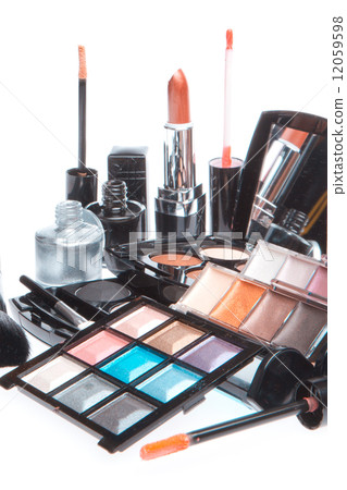 set of cosmetic makeup products set of cosmetic makeup products 12059598