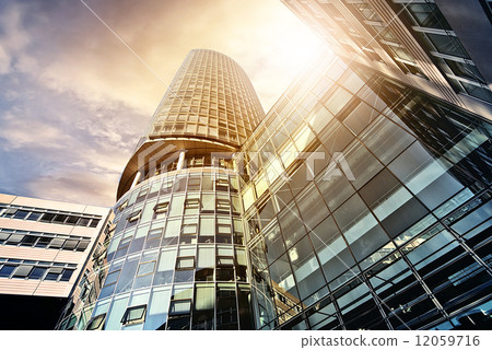 office tower in the sun office tower in the sun 12059716