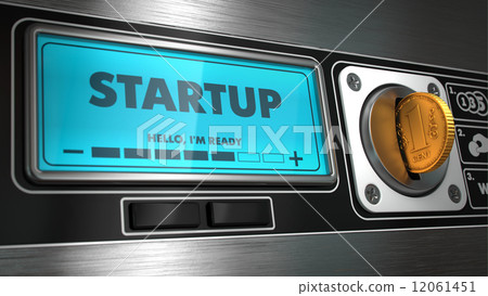 Startup on Display of Vending Machine. 12061451