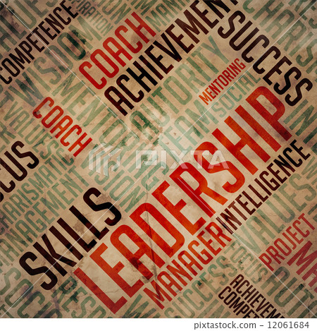 Leadership Concept - Grunge Wordcloud. 12061684