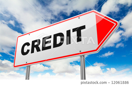 Credit  on Red Road Sign. 12061886