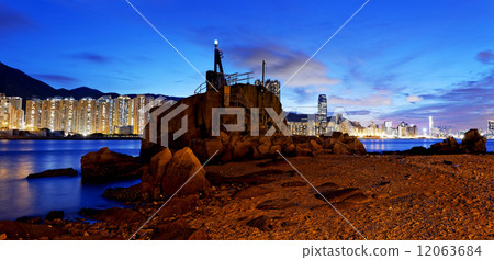 Hong Kong Lei Yue Mun sunset 12063684