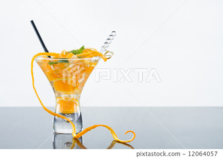 Orange Mojito over white background 12064057