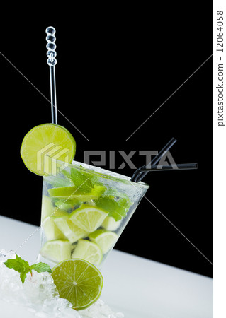 Mojito cocktail with limes and mint 12064058