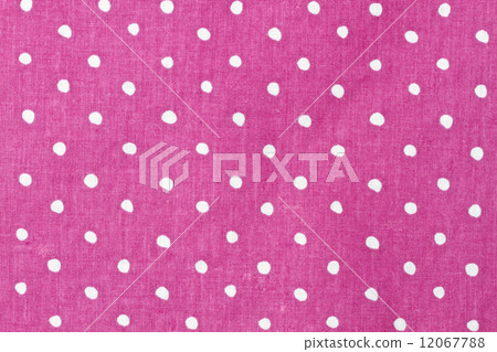Pink and white dots fabric background Pink and white dots fabric background 12067788