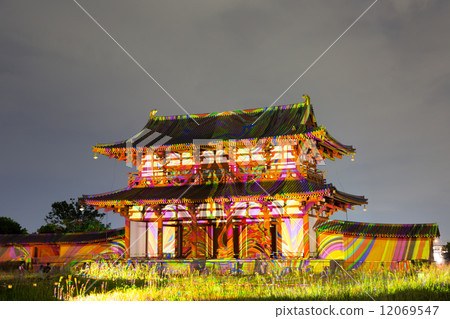 Heijo-kyo Tempyeong Festival Suzaku-mon Gatekai's extraordinary digital hanging shaft 12069547