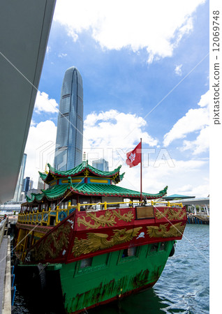 香港碼頭觀光船 12069748