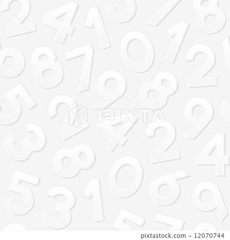 Seamless pattern with numbers. Vector illustration - Stock Illustration ...