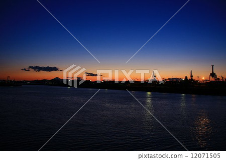 Evening scenery from the Medium Diffusion Bridge Evening scenery from the Medium Diffusion Bridge 12071505