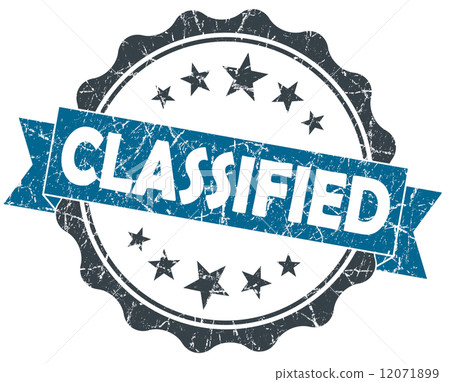 CLASSIFIED blue grunge vintage seal isolated on white CLASSIFIED blue grunge vintage seal isolated on white 12071899
