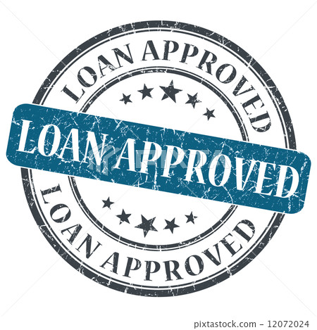 loan approved blue round grungy stamp isolated on white background loan approved blue round grungy stamp isolated on white background 12072024