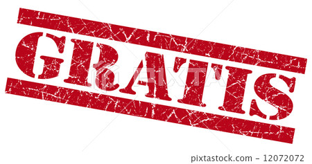 Gratis red grunge stamp 12072072