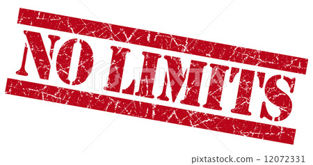 No limits grunge red stamp 12072331
