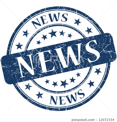 News grunge blue round stamp News grunge blue round stamp 12072334