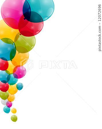 Color Glossy Balloons Background Vector Illustration Color Glossy Balloons Background Vector Illustration 12072696