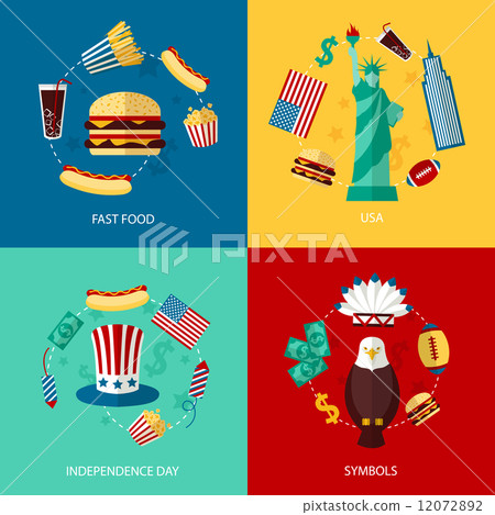 USA flat set 12072892