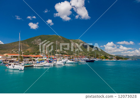 Harbor of Nidri on Lefkas island 12073028