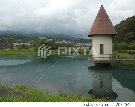 Green is a pond 12073542