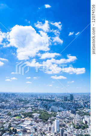 清新的藍天·東京的街道 12074556