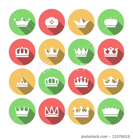 Crown Icons Set 12076028
