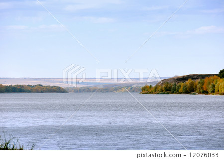 Coastline of the river Don. Russia. 12076033