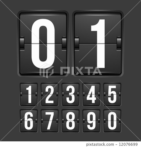 Countdown timer, white color mechanical scoreboard Countdown timer, white color mechanical scoreboard 12076699