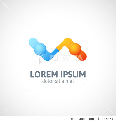 Handshake abstract logo vector design template Handshake abstract logo vector design template 12076863