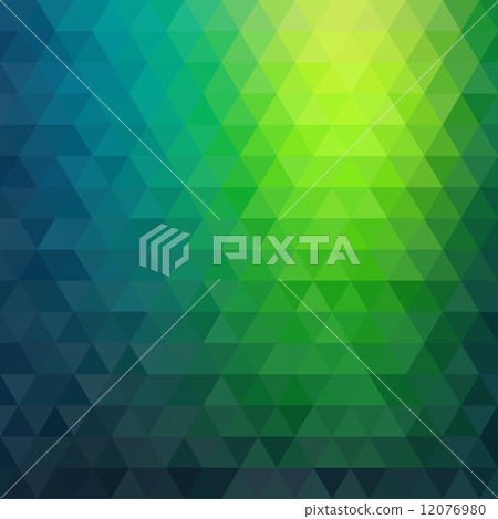 Retro mosaic pattern of geometric triangle shapes 12076980