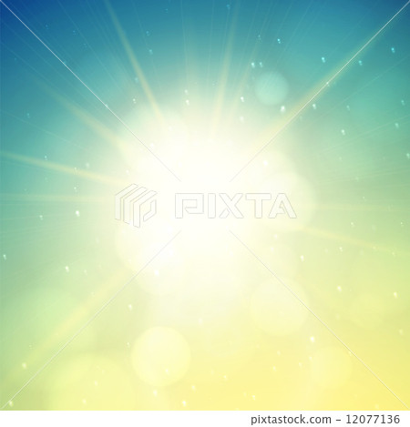 Summer background, summer sun with lens flare 12077136