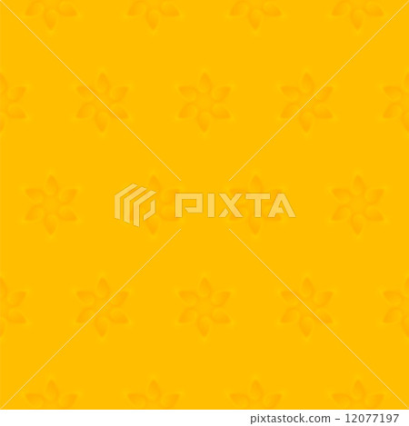Relief texture seamless pattern of 3d modelling clay flower 12077197