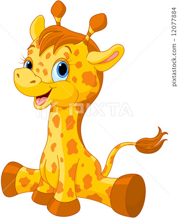 Cute giraffe calf Cute giraffe calf 12077884