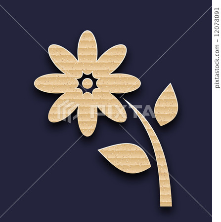Carton paper flower, handmade background 12078091