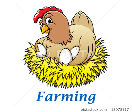 Cartoon hen character 12078517