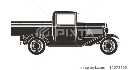 Retro pickup, truck car, vintage collection Retro pickup, truck car, vintage collection 12078869