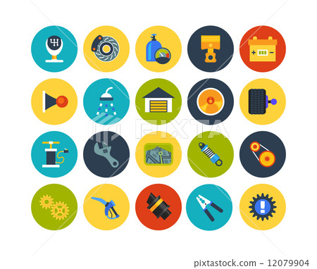 Flat icons set 24 Flat icons set 24 12079904