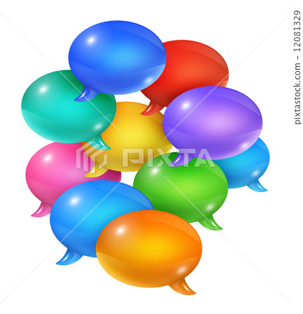 Group of speech bubbles 12081329