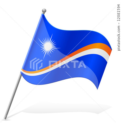 flag of Marshall Islands vector illustration 12081594