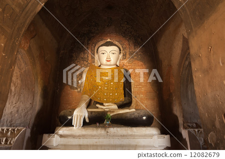 Buddhist Temples at Bagan Kingdom, Myanmar (Burma) 12082679