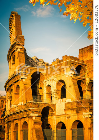 Colosseum at sunset 12083376