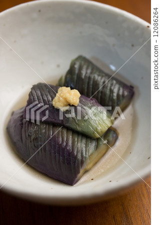 deep-fried and simmered eggplant deep-fried and simmered eggplant 12086264