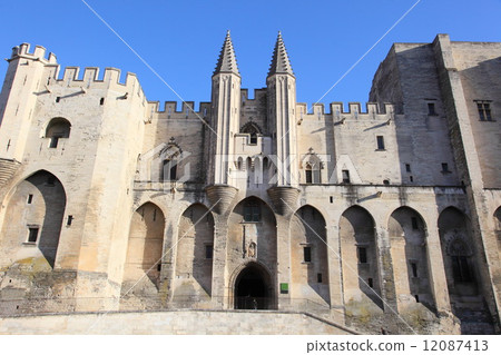 Popes' Palace of Avignon in France 12087413