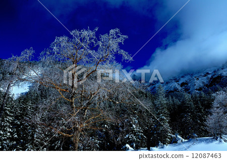 Yokotake of snow smoke 12087463