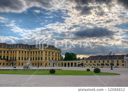 Garden of Schonbrunn Palace in Wien, Austria Garden of Schonbrunn Palace in Wien, Austria 12088812