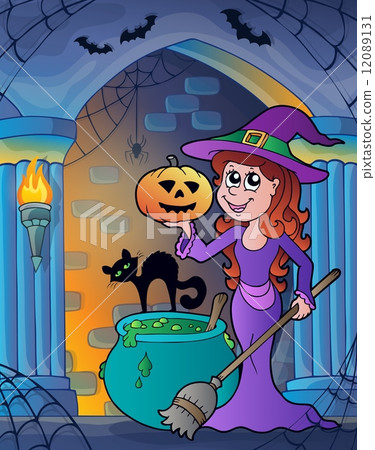 Wall alcove with Halloween theme 4 12089131