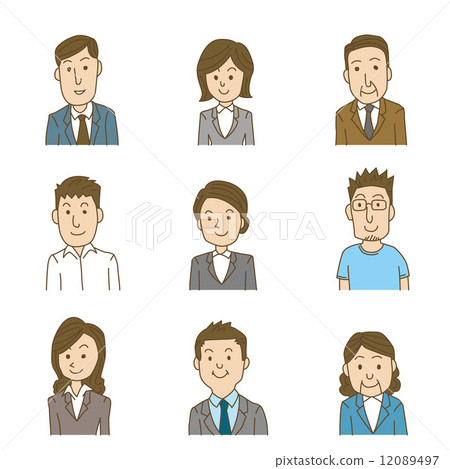 Businessman Business Woman Businessman Business Woman 12089497