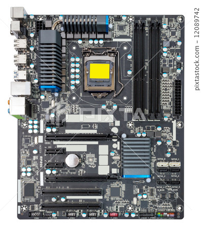 Electronic collection - Computer motherboard without CPU cooler Electronic collection - Computer motherboard without CPU cooler 12089742