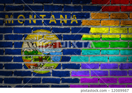 Dark brick wall - LGBT rights - Montana 12089987