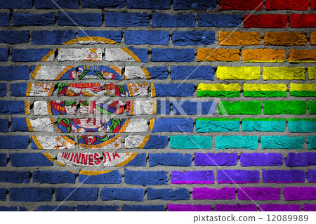 Dark brick wall - LGBT rights - Minnesota Dark brick wall - LGBT rights - Minnesota 12089989